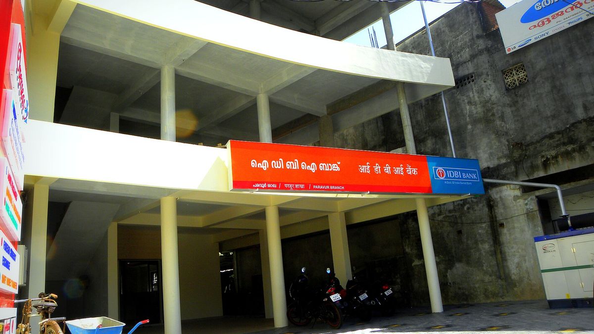 An IDBI Bank branch in India