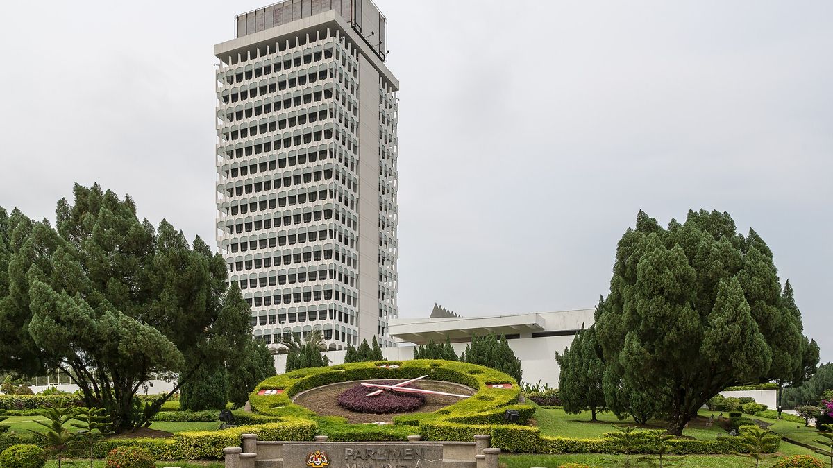 The tower and main building of Malaysia's Parliament House in Kuala Lumpur