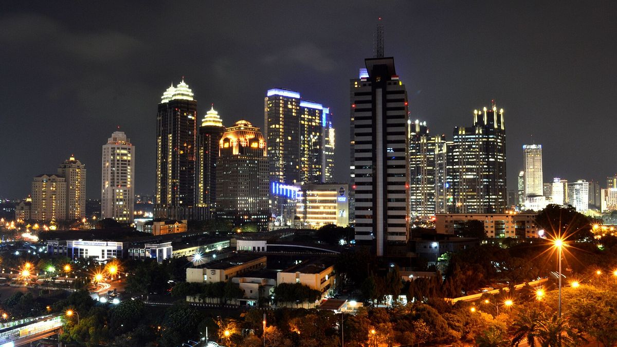 Night view of the Sudirman Central Business District in Jakarta, home of the Indonesia Stock Exchange