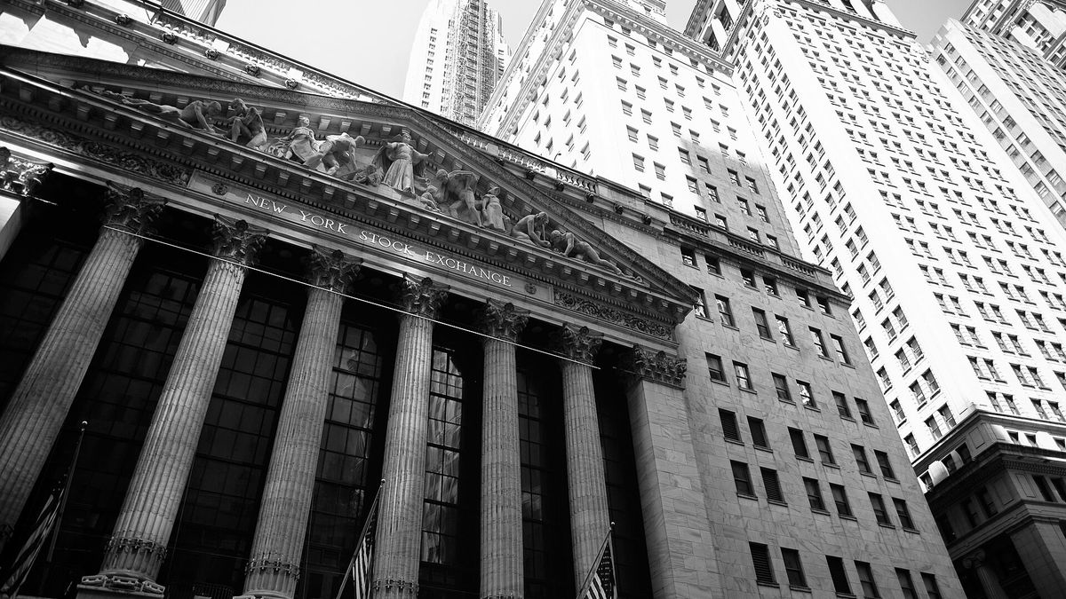 The New York Stock Exchange building on Wall Street